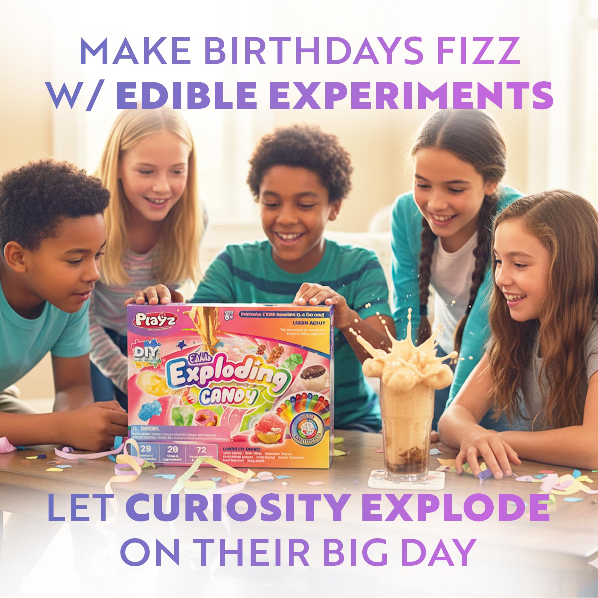 Amazon.com: Playz Edible Exploding Candy Making Science Kit for